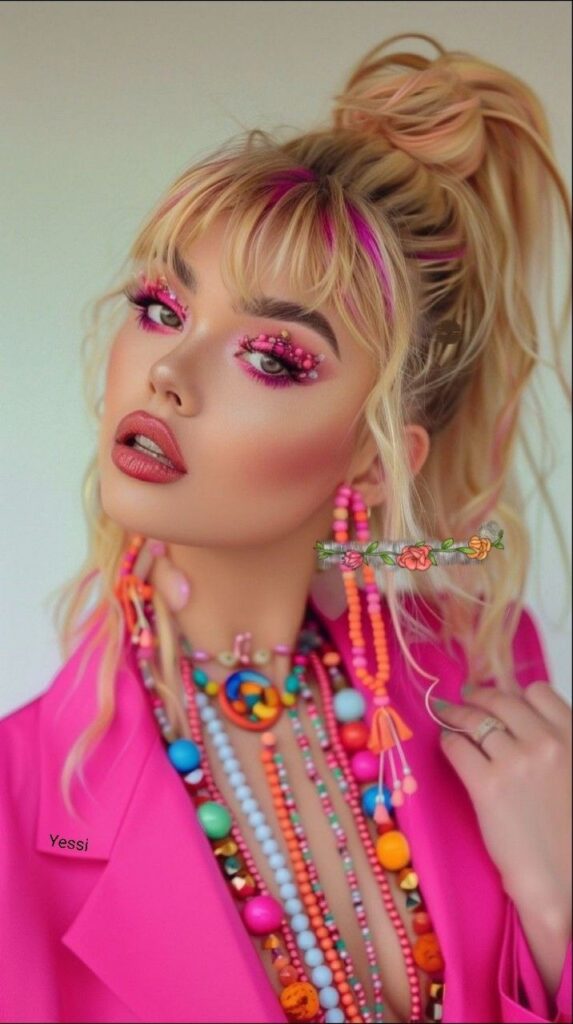 Bright and Colorful Makeup Look