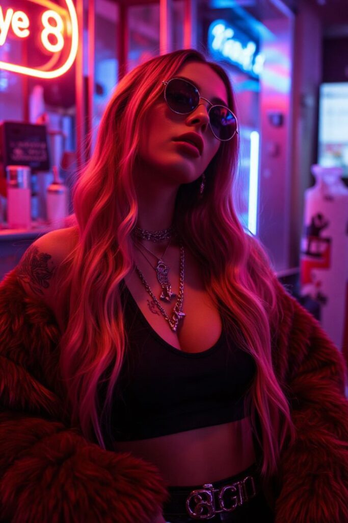 Neon Lights Portrait