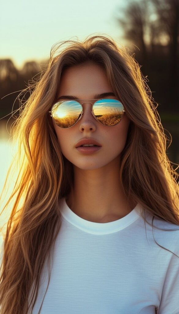 Retro Sunglasses Selfie