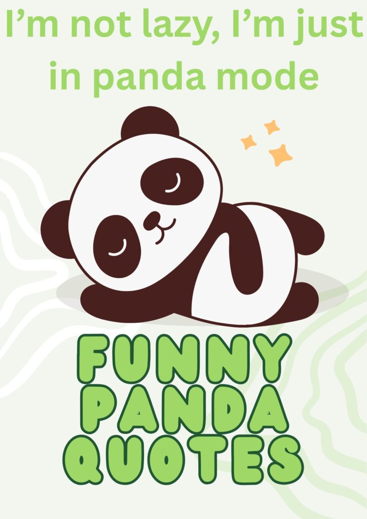 Funny Panda Quotes