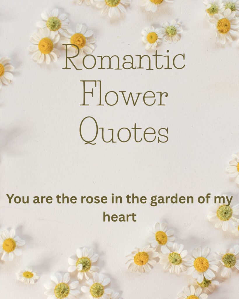 Romantic Flower Quotes