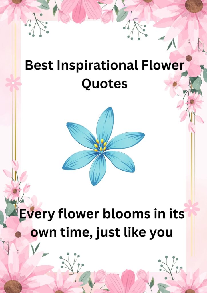 Best Inspirational Flower Quotes