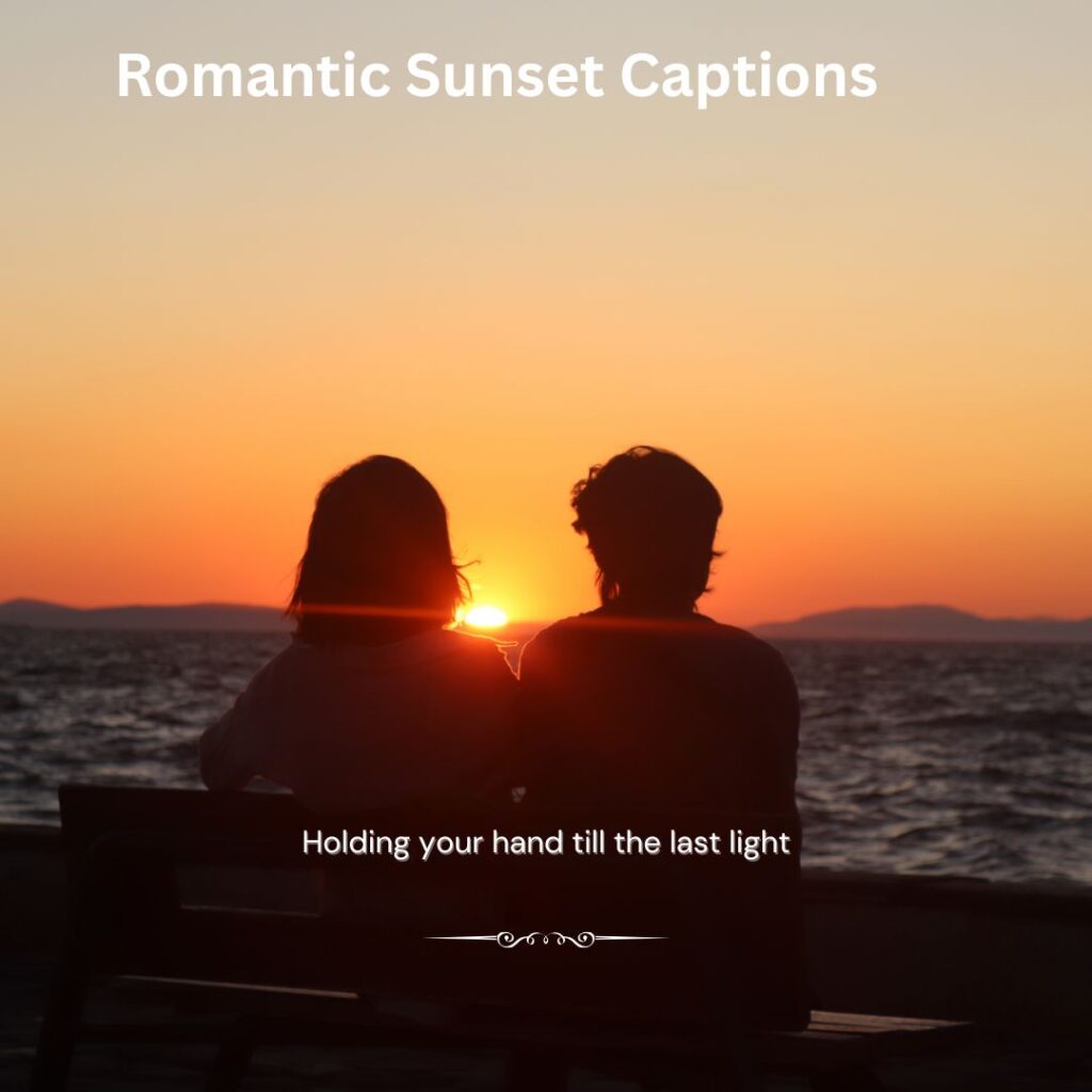 Romantic Sunset Captions