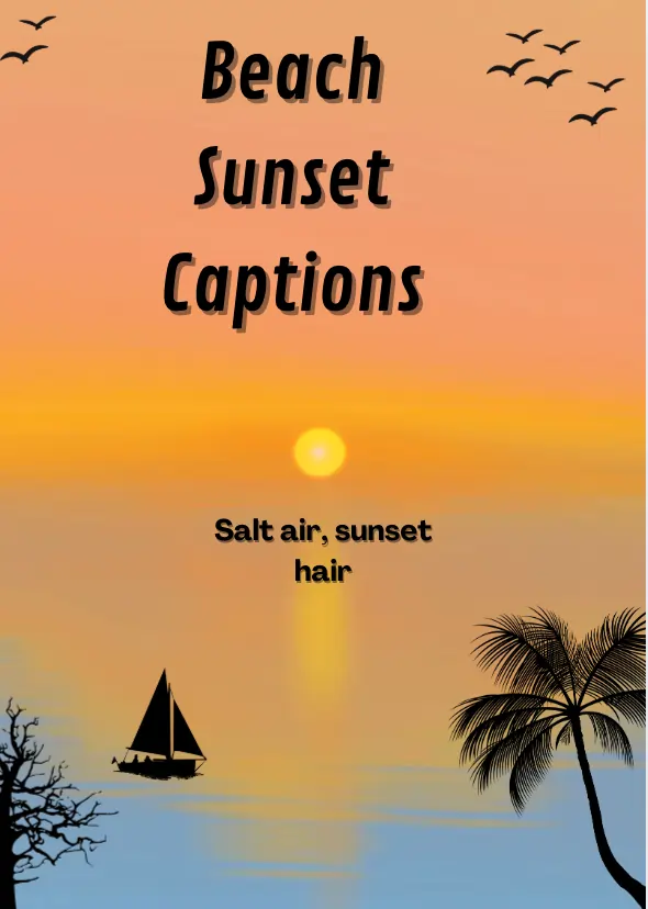 Beach Sunset Captions