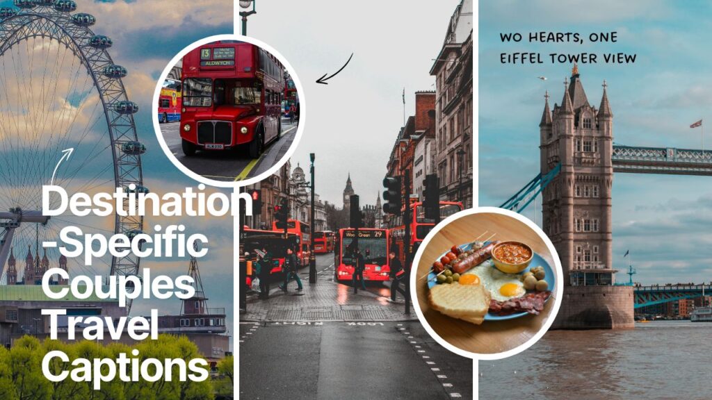 Destination-Specific Couples Travel Captions