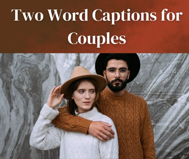 Two Word Captions for Couples
